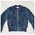 Dries Van Noten Bomber Jacket Navy Blue Sequins Ruffles Green - view 7