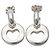 Orecchini a cerchio in argento sterling 925 a forma di cuore traforato Tiffany & Co.