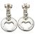 Orecchini a cerchio in argento sterling 925 a forma di cuore traforato Tiffany & Co. - vista 3