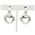 Orecchini a cerchio in argento sterling 925 a forma di cuore traforato Tiffany & Co. - vista 4