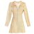 Giacca in tweed Chanel con zip Rosa Beige Giallo Blu chiaro