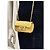 Borsa flap extra mini in pelle di agnello iridescente gialla di Chanel, usata - vista 10