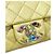 Borsa flap extra mini in pelle di agnello iridescente gialla di Chanel, usata - vista 8