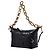 Borsa a Tracolla Miu Miu Spirit Croco Pelle Nera Nero - vista 10