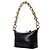 Borsa a Tracolla Miu Miu Spirit Croco Pelle Nera Nero - vista 11