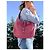 Borsa a mano Gucci Jackie in pelle nappa rosa - vista 2