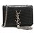 Borsa a spalla in pelle nera Saint Laurent Nero