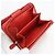 Vitello Cartera bi-fold Prada en cuero rojo Roja - vista 5