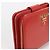 Vitello Cartera bi-fold Prada en cuero rojo Roja - vista 6