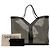 Saint Laurent Graue Maxi PVC Transparente Y Tasche Braun - Ansicht 10
