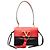 Borsa a Spalla Valentino Rossa Piccola Vring in Pelle di Vitello Colorblock