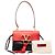 Borsa a Spalla Valentino Rossa Piccola Vring in Pelle di Vitello Colorblock - vista 7