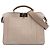 Borsa Peekaboo ISeeU piccola in pelle Zucca marrone Fendi Taupe
