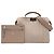 Borsa Peekaboo ISeeU piccola in pelle Zucca marrone Fendi Taupe - vista 13