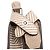 Borsa Peekaboo ISeeU piccola in pelle Zucca marrone Fendi Taupe - vista 8