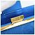 Billetera bi-fold Chanel en piel de ternera granulada azul - vista 14