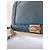 Borsa Chanel Boy blu scuro in pelle - vista 5