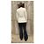 Giacca 3.1 Phillip Lim Crema in Cotone e Lino - vista 2