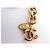 VINTAGE CHANEL NECKLACE CHOKER WITH MEDALLIONS IN PEARLS AND GOLDEN METAL - view 5