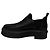 The Row Robin Flatform Ankle Boots in Black Leather - view 4