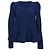 Blazer Peplum con zip Carven in viscosa blu navy