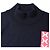Jw Anderson Pullover mit Stehkragen aus marineblauer Wolle mit Häkelpatch - Ansicht 5