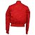 Giacca bomber reversibile in broccato Moncler in poliestere rosso - vista 3