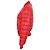 Giacca bomber reversibile in broccato Moncler in poliestere rosso - vista 5
