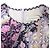 Abito Mini con Stampa Floreale Celestiale Zimmermann in Lino Multicolore - vista 4