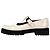 Reformation Mary Jane Flats in Pelle Bianca Bianco Crudo - vista 2