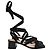 Sandali Janis Low Gianvito Rossi in Camoscio Nero