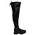 Bottes au-dessus du genou Lowland de Stuart Weitzman en cuir noir