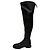 Bottes au-dessus du genou Lowland de Stuart Weitzman en cuir noir - vue 4