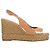 Stuart Weitzman Island Slingback Espadrille Sandalen aus beigem Lackleder