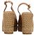 Stuart Weitzman Island Slingback Espadrille Sandalen aus beigem Lackleder - Ansicht 3