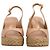 Stuart Weitzman Island Slingback Espadrille Sandalen aus beigem Lackleder - Ansicht 4