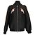 Stella Mc Cartney Chaqueta Bomber Bordada con Pájaros en Algodón Negro Stella McCartney