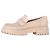 Gianvito Rossi Platform Loafers  in Nude Leather Brown Flesh - view 4