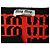 Miu Miu Logo All Over Cropped Cardigan in Rot und Schwarz aus Rayon - Ansicht 4