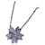 Van Cleef & Arpels Collier Lotus en or blanc et diamants Argenté  - vue 1