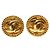 Orecchini vintage a clip Coco Mark di Chanel D'oro