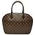 Borsa a mano orizzontale Damier Salia Louis Vuitton Marrone