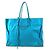 Borsa a spalla A4 The Paper in pelle blu di Louis Vuitton