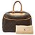 Borsa Deauville Monogram Louis Vuitton Marrone - vista 12