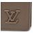 Organizer Tarjetero de cuero marrón Louis Vuitton Castaño - vista 5