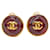 Orecchini Chanel Coco Mark Gripoix Rosso D'oro  - vista 2