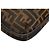 Borsa a tracolla in tela e pelle marrone Zucca di Fendi - vista 7