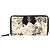 Cartera de lona con estampado Herbarium de Gucci Negro Beige
