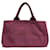 Borsa Prada Canapa Tote M Rosso - vista 3