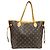 Louis Vuitton Neverfull MM Monogram Tote Bag Braun